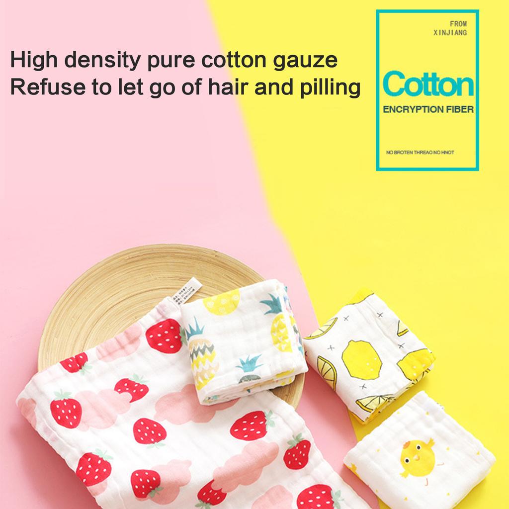 Hochwertige Mull-Waschlappen für Babys Superweiche Handtücher für die Badezeit und die tägliche Reinigung Gesichtstuch zum Gesichtwaschen