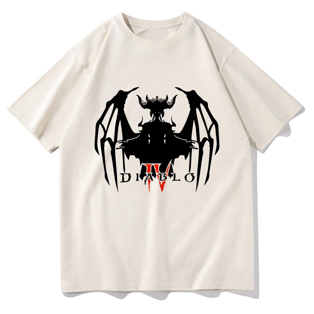 Diablo 4 T Shirt Unisex  Harajuku Aesthetic Graphic Lilith Tshirt Unisex Anime Unisexga Streetwear High Quality Casual Cotton Tee Shirt