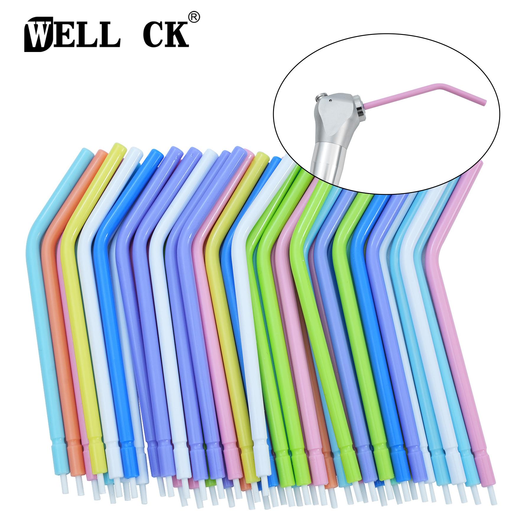 Binchi Health Electronics 250Pcs Dental Air Water Syringe Disposable 3-Way Triple Teeth Whitening Dentist Instrument With Plastic Nozzles Tips