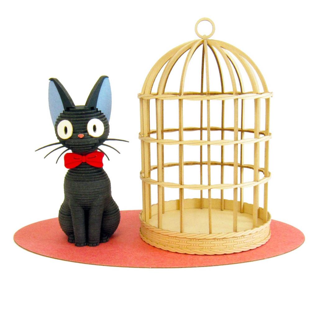 Sankei Miniature Art Kit Studio Ghibli Series Kiki's Delivery Service Jiji Non-Scale Paper Craft MK07-25