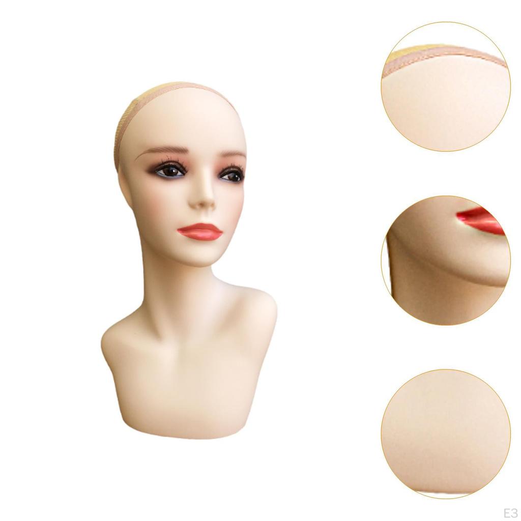 Display Model Mannequin Head with Shoulder for Jewelry And Scarves