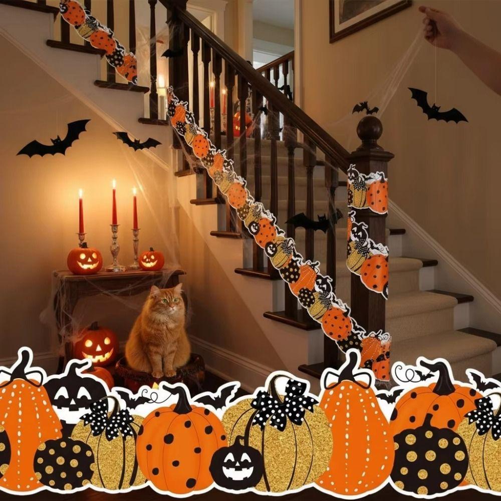 Wave Sticker Halloween Border Sticker Chalkboard Decorative Sticker Photo Frame Wall Decor