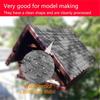 Roofing Felt Shingles Roof Felt for Bird House Roofing Felt Self-Adhesive 21 Pieces Mini Roof Shingles for Nesting Box