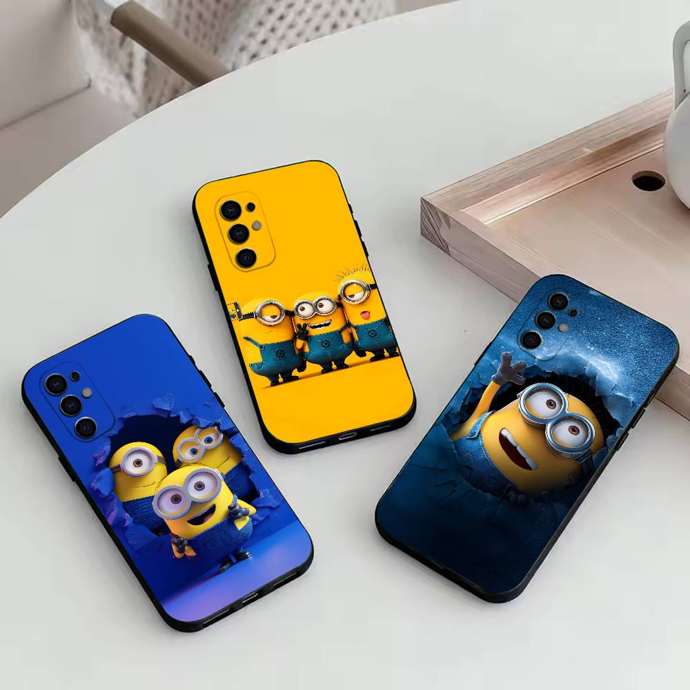 333-M-Minions Phone Case Black Silicone Soft For Samsung S25,S24,S21,S22,S23,S30,Ultra,S20,Plus,Fe,Lite