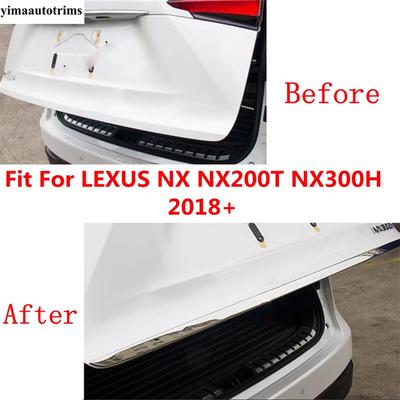 Bande de décoration de poignée de porte de hayon arrière en acier inoxydable Accessoires pour LEXUS NX NX200T NX300H 2018