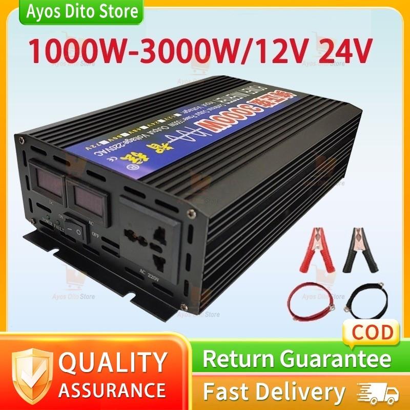 Solar power inverter pure sine 2000W/4000W converter DC12V / 24V to AC220V power inverter 2000w