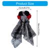 Rose Witch Costume Hair Hoop Gothic Dark Flower Skull Hair Styling for Live Show Headband Gothic Carnivals