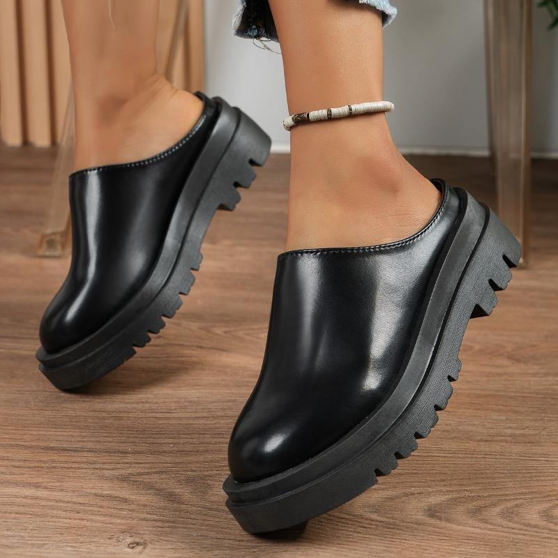 Módní platformové dámské pantofle Módní ležérní podzimní nazouváky Boty 2025 Nové trendy Klasické sandály Elegantní chůze Zapatillas De Mujer