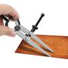 Dekori Divider Leather Craft Screw Compass Leather Compass Tool Rotating Leather Craft Carbon Steel Line Drawing Leather Craft DIY Sewing Tool Leather