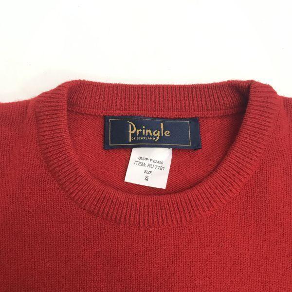 Pringle of Scotland Wool Argyle Sweater [Men S/Red] Knitted Top(USED)