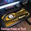 Pittsburgh Steelers Customized Name Text Mouse Pad, Large Desk Mouse Mat Personalized Home Office Present