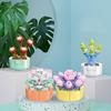 Succulente Blocchi da costruzione Pianta da assemblaggio Bouquet in vaso Giocattolo per bambini Decorazione creativa Modello