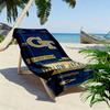 Georgia Tech Print Beach Towel, Large Soft Quick Dry Towel for Beach Camping Swimming