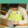Cute Smiling Frog Plush Toy With Dual Colors And Croaking Sound Children's Stuffed Animal Companion 28cm 0.37kg