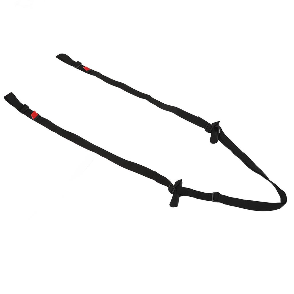 Black Leg Lifting Strap Long Leg Lifter Mobility Tool Hand Grip Leg Lifter for Elderly Disability Stroke