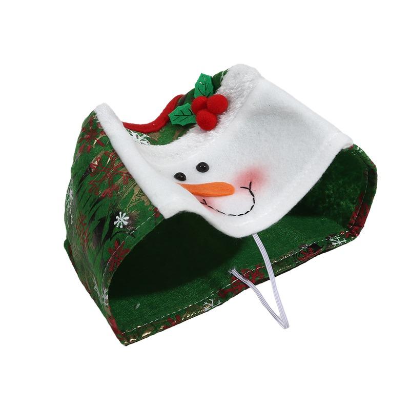 Christmas Santa Claus Plush Napkin Boxes Cute Tissue Bag Home Kitchen Napkin Holder Storage Napkins Bathroom Paper Bag