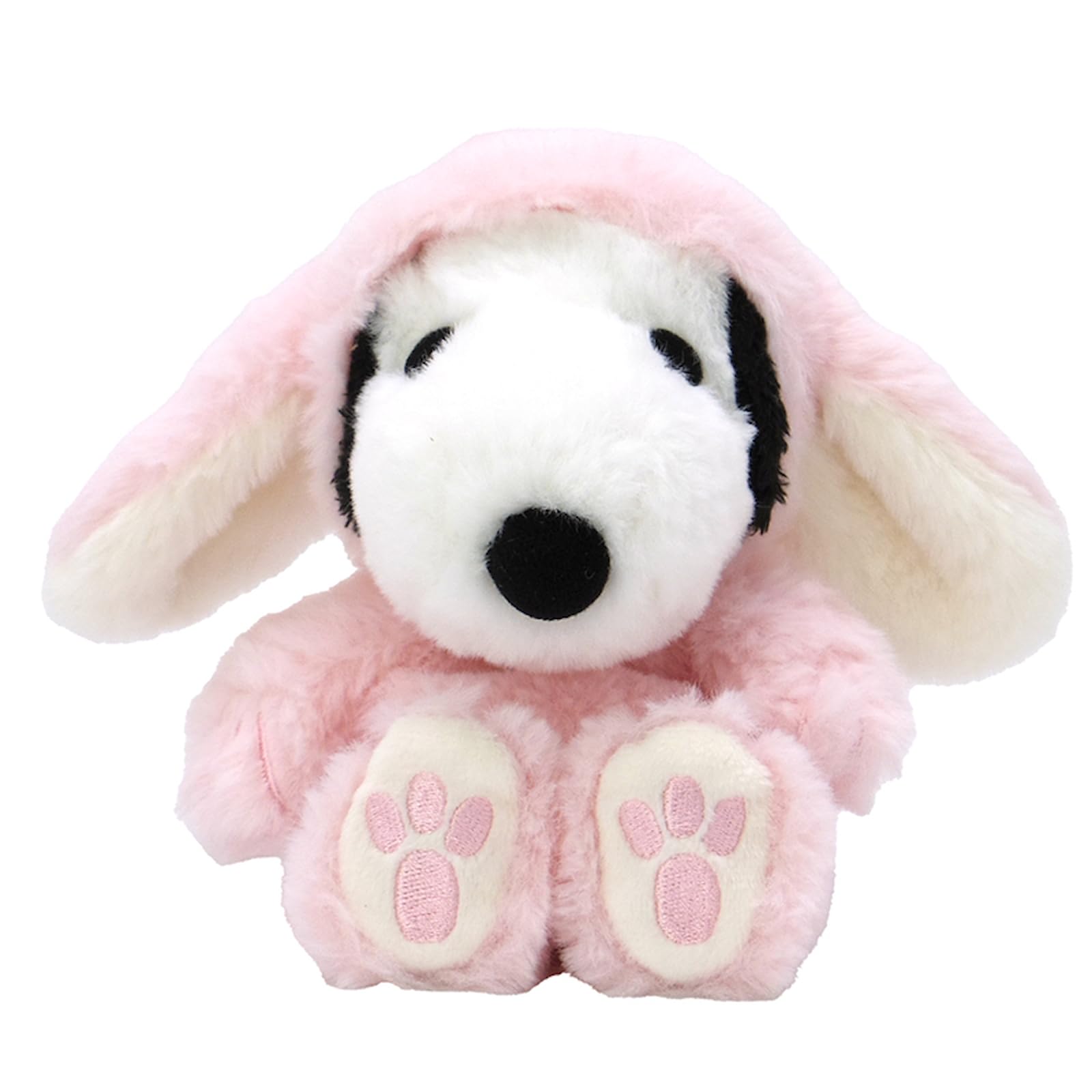 

Nakajima Corporation Peanuts FUWAKUTA Snoopy Bunny Plush Light H15 x W17 x D12cm Lop-Ear Toy, Pink, 213754-25, Dimensions