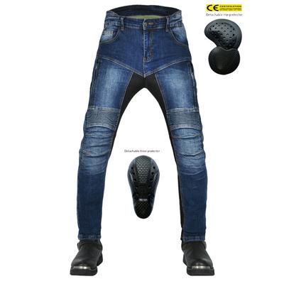 VOLERO Motorrad-Jeans für Männer und Frauen + atmungsaktive Mesh-Motorrad-Reithose mit hoher Taille + Anti-Fall-Hose aus Kevlar