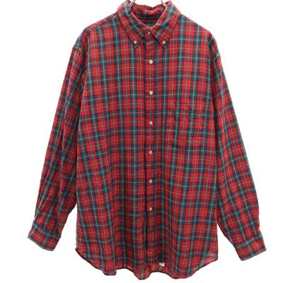 PENDLETON 70s Check Pattern Long Sleeve Button Down Shirt L Old Vintage Men's Used
