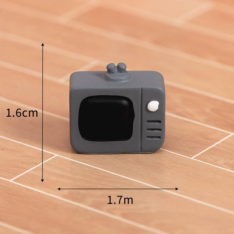 Kawaii Cartoon Cute Animal Resin Small Ornaments Creative Little Bear Doll Toys DIY Home Decoration Accessories Crafts Gifts