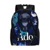 Ado Hibana World Tour Casual Backpack Outdoor Student Work Japan Singer Daypack for Men Women Laptop Canvas Bags