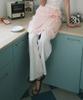 Mongdol Strap Midi Knit Layered Skirt Baby Pink Mdsk023Babypink
