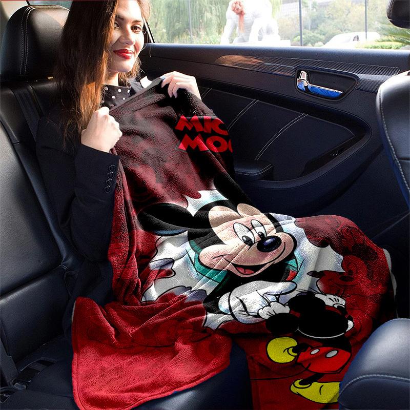 1pc, Disney Mickey Mouse Home Decorative Throw Blanket Perfect Gift for Bedroom, Living Room, Travel, Camping, Car