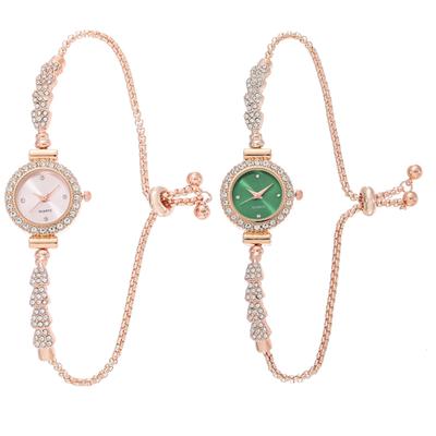 Women Quartz Watches Rhinestone Bracelet Watch Ladies Wristwatch Clock