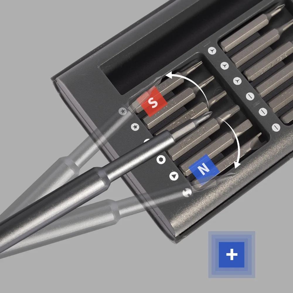 24-in-1 disassembly precision screwdriver set, magnetic repair mobile phone and computer screwdriver tool set