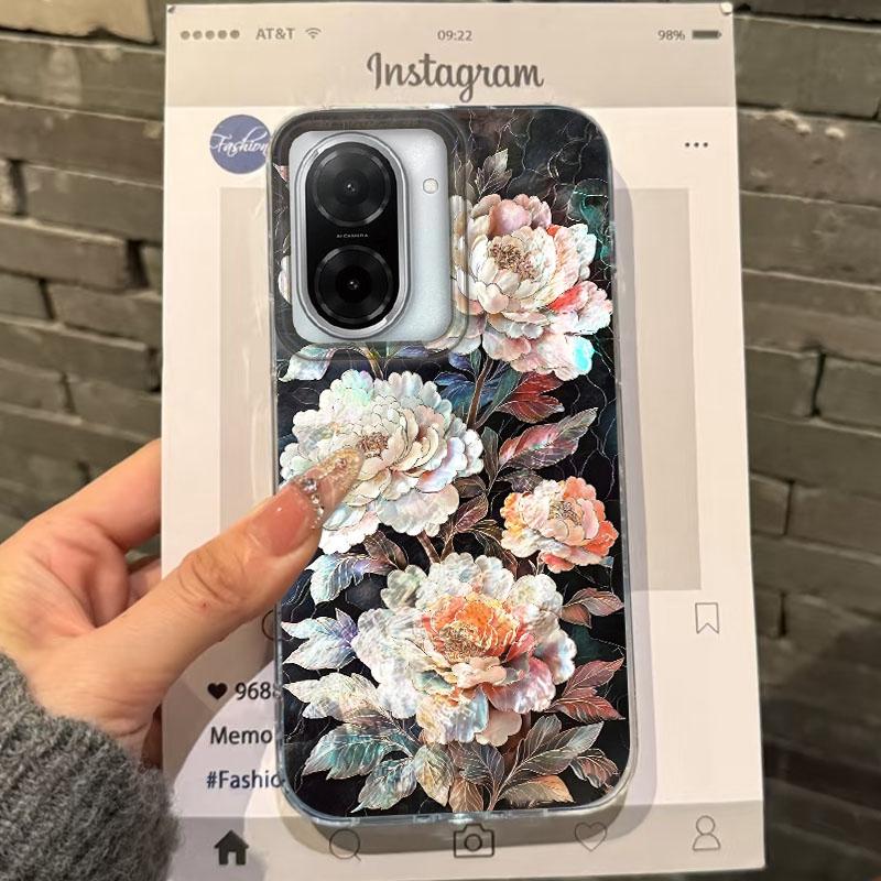 Luxury Flower Girls Women Phone Case For Xiaomi Redmi Note 14 Pro 14C 13C 10 9A 9C 13 12 11 10S 9 8 Plus A5 A4 A3 A2 A1 Cover
