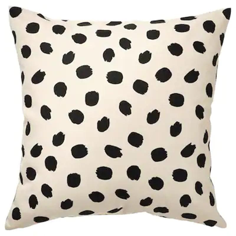 Nordic Ins Style Simple Pillow Lines Painted Geometric Tiles Plush Pillow Case Digital Printing Backrest Cover Quality