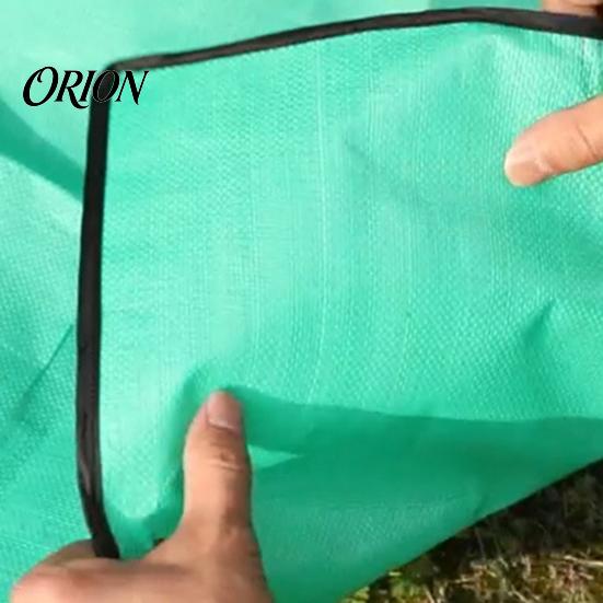 Gardening Supplies for Yard Work Landscape Pruning Tarp, Waterproof PE Leaf Collection Blanket, Windproof Cleanup Mat Center Opening Sheet Tree