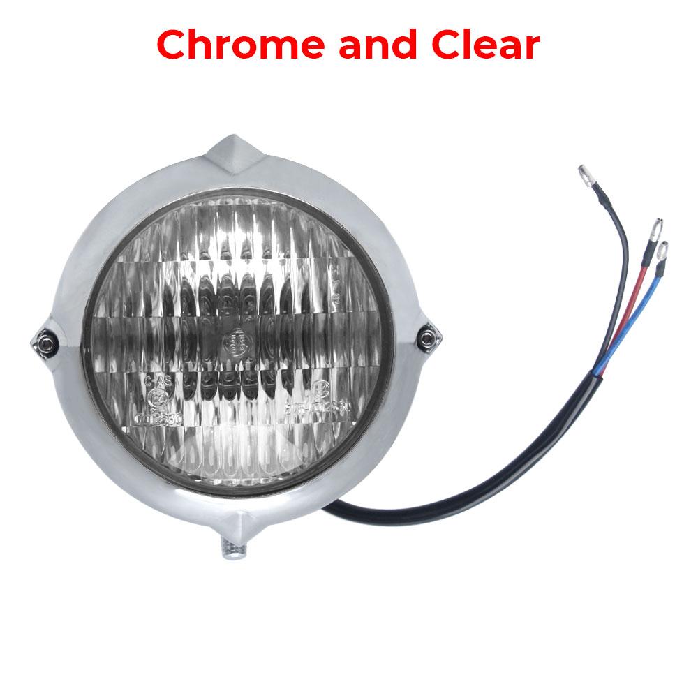 Retro Motorcycle Part 12V Headlight High Beam/Low Beam For Harley Kawasaki Honda Yamaha Suzuki Chopper Cafe Racer Bobber Cruiser