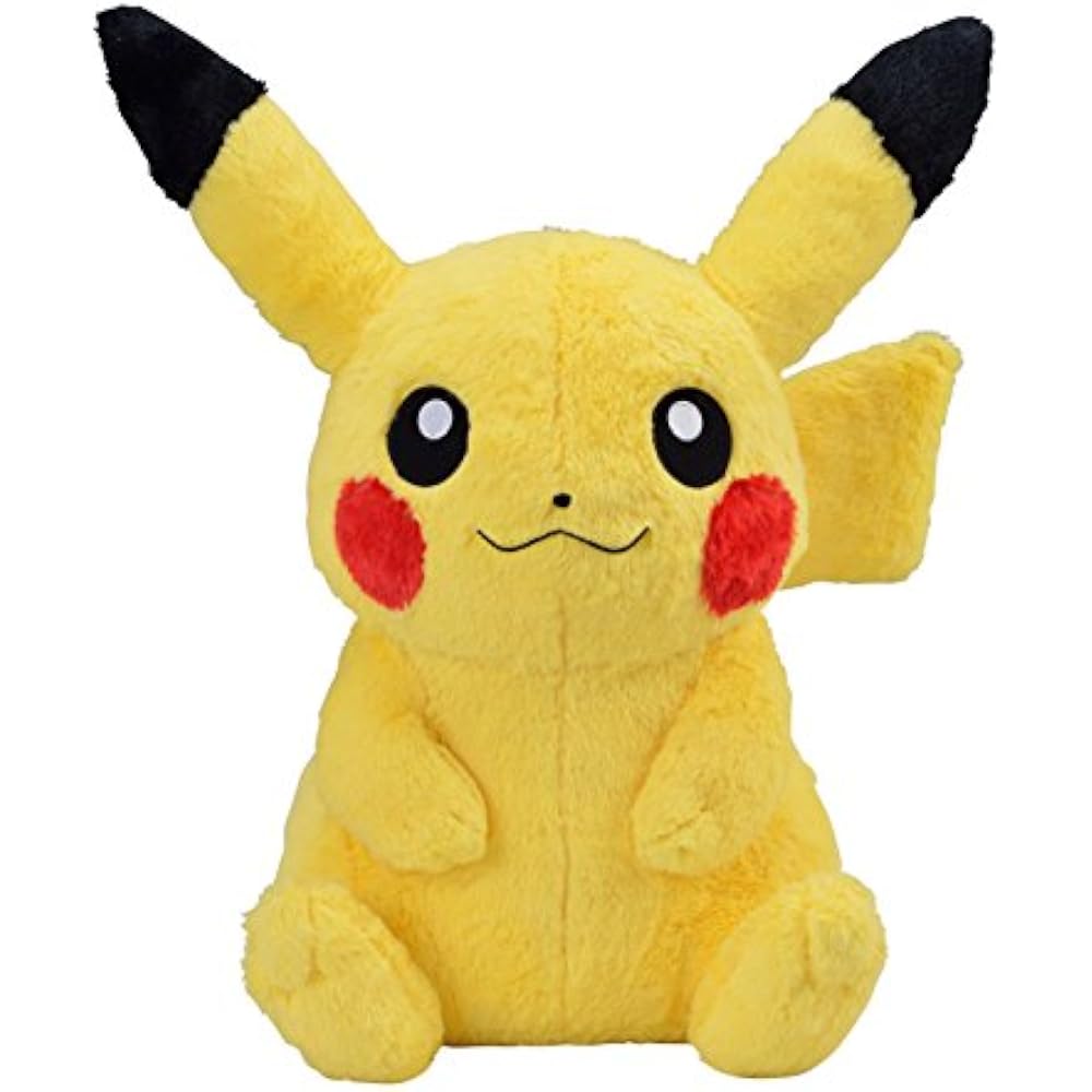 Pokemon Center Original Big Fluffy Plush Toy Pikachu 44×40×25 (H×W×D:cm)