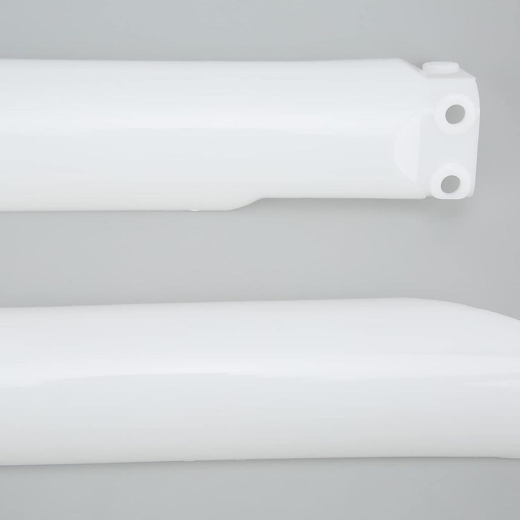 Front Fork Cover,Motocycle Fork Guard Protector White Front Shock Guard Cover Replacement for CR125 CR250 CE500 CRF450 CRF 250