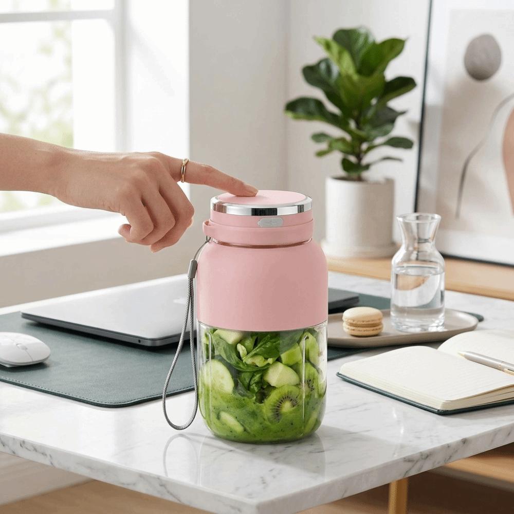 Wireless Design Portable Electric Juicer Cup USB Rechargeable Blender Outdoor Activities
