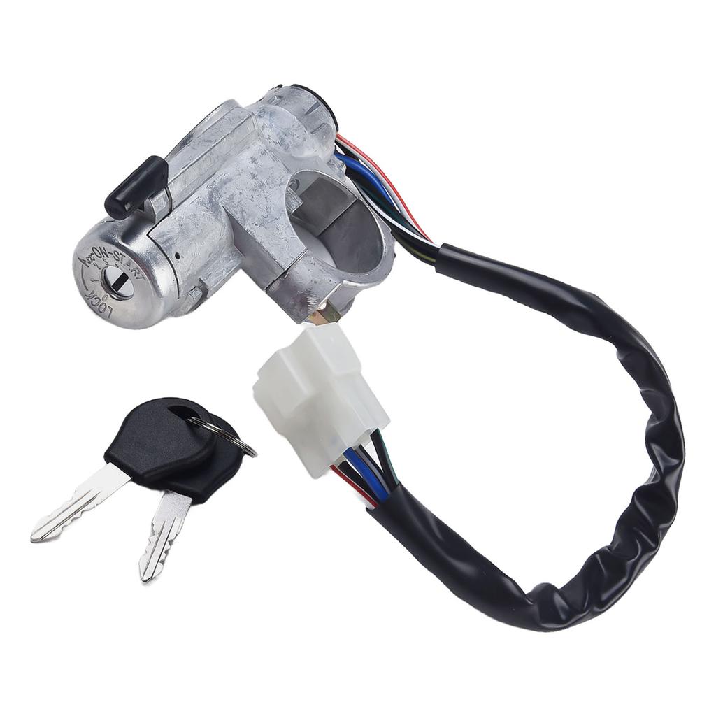 Lock Cylinder Ignition Switch Car Truck Electric Components Lock Cylinder Car Accessories Plastic Silver W/ Lock Cylinder
