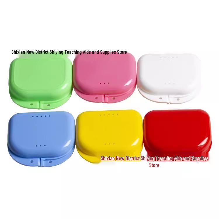 Orthodontic Retainer and Denture Storage Box Plastic