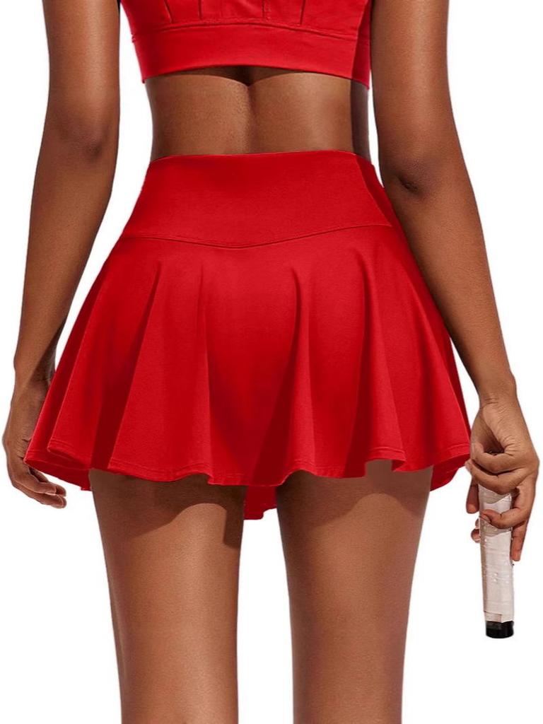 Women's Quick-Dry Pleated Skort: Casual Yoga, Golf, Tennis Skirt
