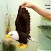 1PC Simulation Bald Eagle Plush Toys, Cute Cartoon Stuffed Animal Dolls, Soft Fluffy Significant Other Dolls