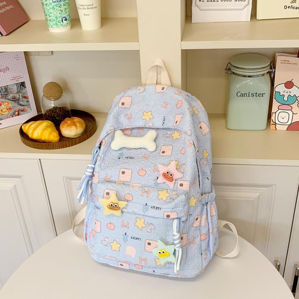 Korean Cute Cartoon Schoolbag for Teens - Large Capacity Backpack for Girls