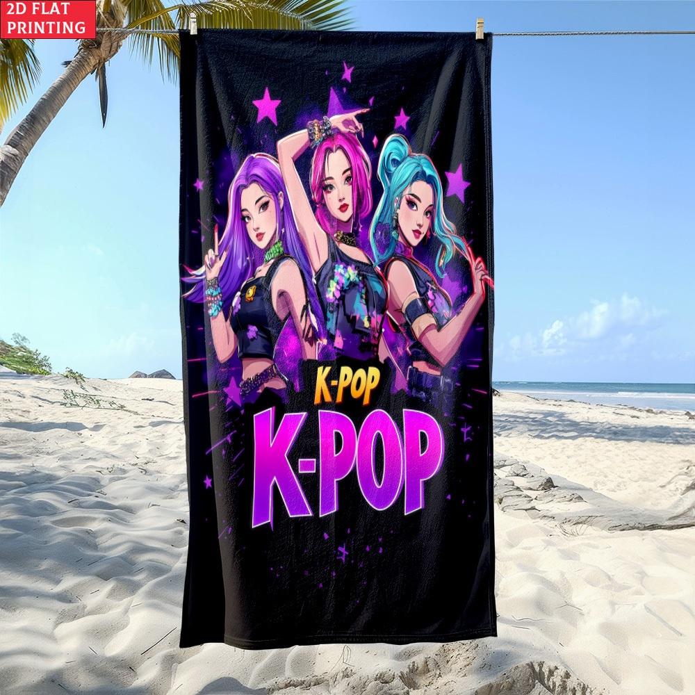 Asciugamano da Spiaggia Kpop Girl Group Morbido Delicato sulla Pelle per Yoga Spiaggia Bagno Viaggio Regalo Caldo per Amici Famiglia