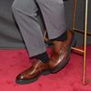 Pánské společenské boty Derby s měkkou masivní podrážkou, z pravé kůže, styl Brogue Wingtip Oxford, neformální business, boty pro zvýšení postavy, moderní muž