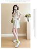 Summer Rhinestone Maternity T-Shirt & Skirt Set