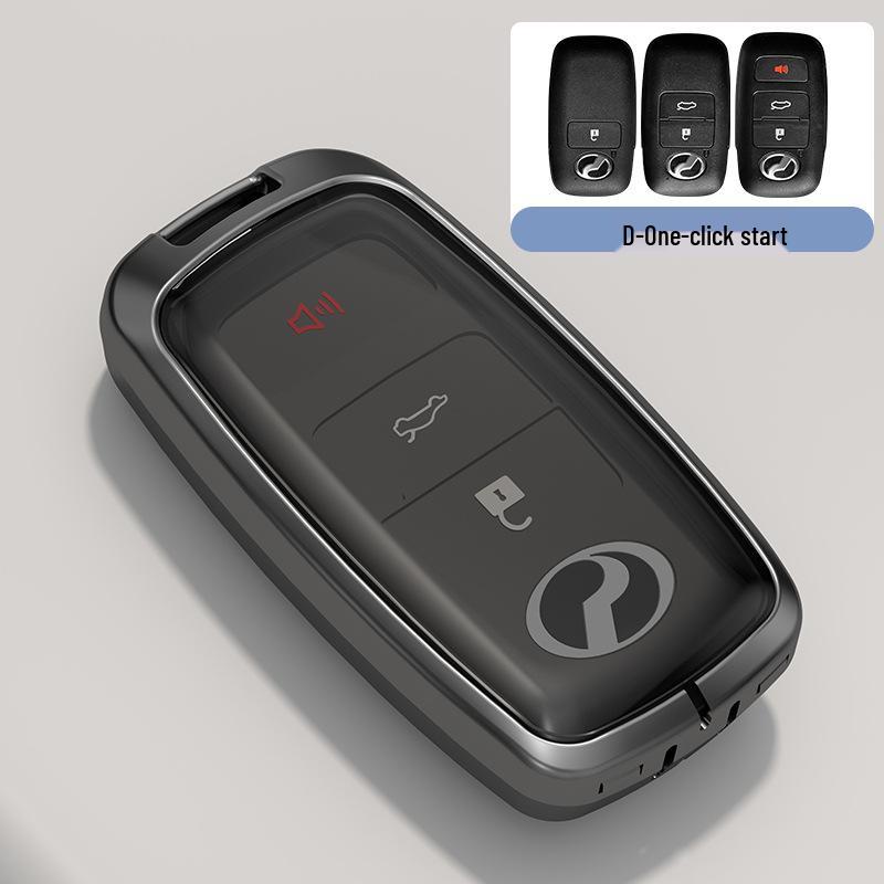 Toyota & PERODUA Beiluda Car Key Case: Remote Control Shell for Malaysia Transparent Black TPU Beilu Logo