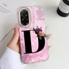 A-Z Black Letter Peony Flower  Shockproof Phone Case For Xiaomi Redmi A5 A3 A4 A1 A2 9A 9C 9 10 Silicone Couple Shell Back Cover