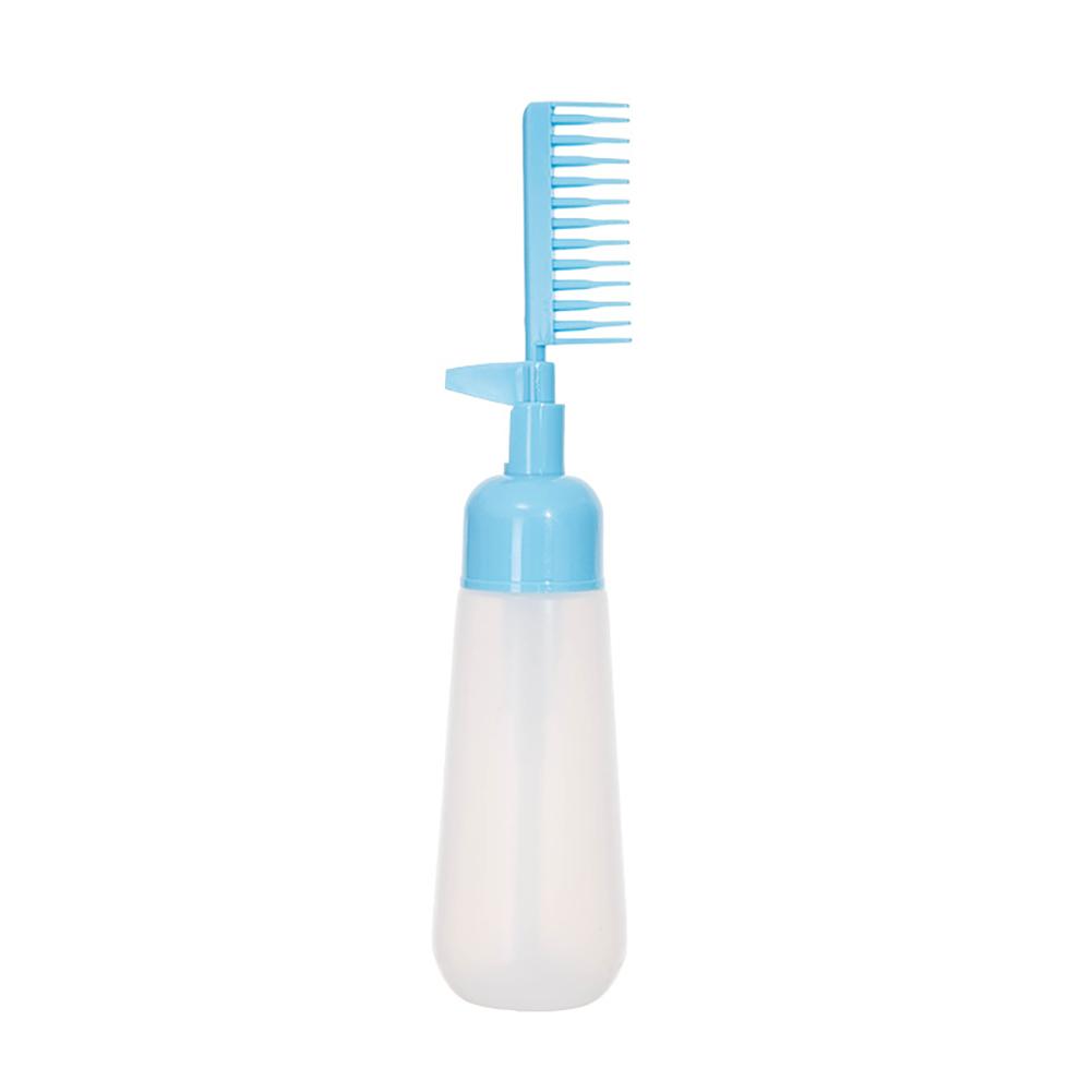 Press Comb Hair Dye Bottle Refillable Hair Root Application Bottle Household Shampoo Hair Coloring Hairdressing Styling Tool