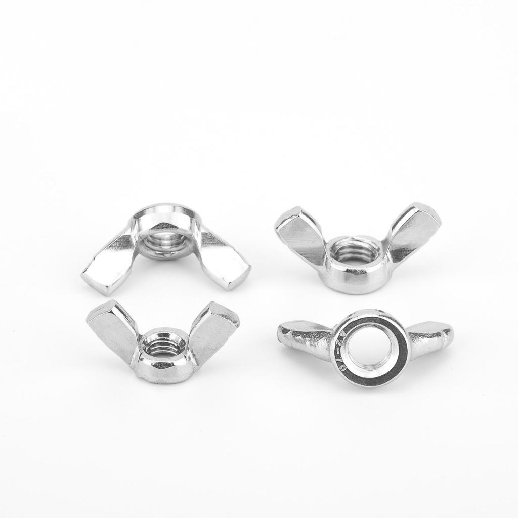 304 Stainless Steel Wing Nut Hand-Tightening Horn Nut DIN315