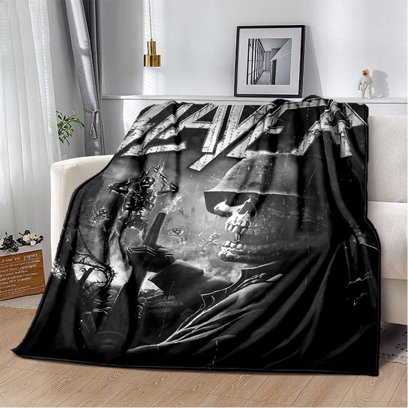 2025 New Style Slayer Heavy Metal Band Sign Blanket,Soft Throw Blanket for Home Bedroom Bed Sofa Travel Cover Kid Gift