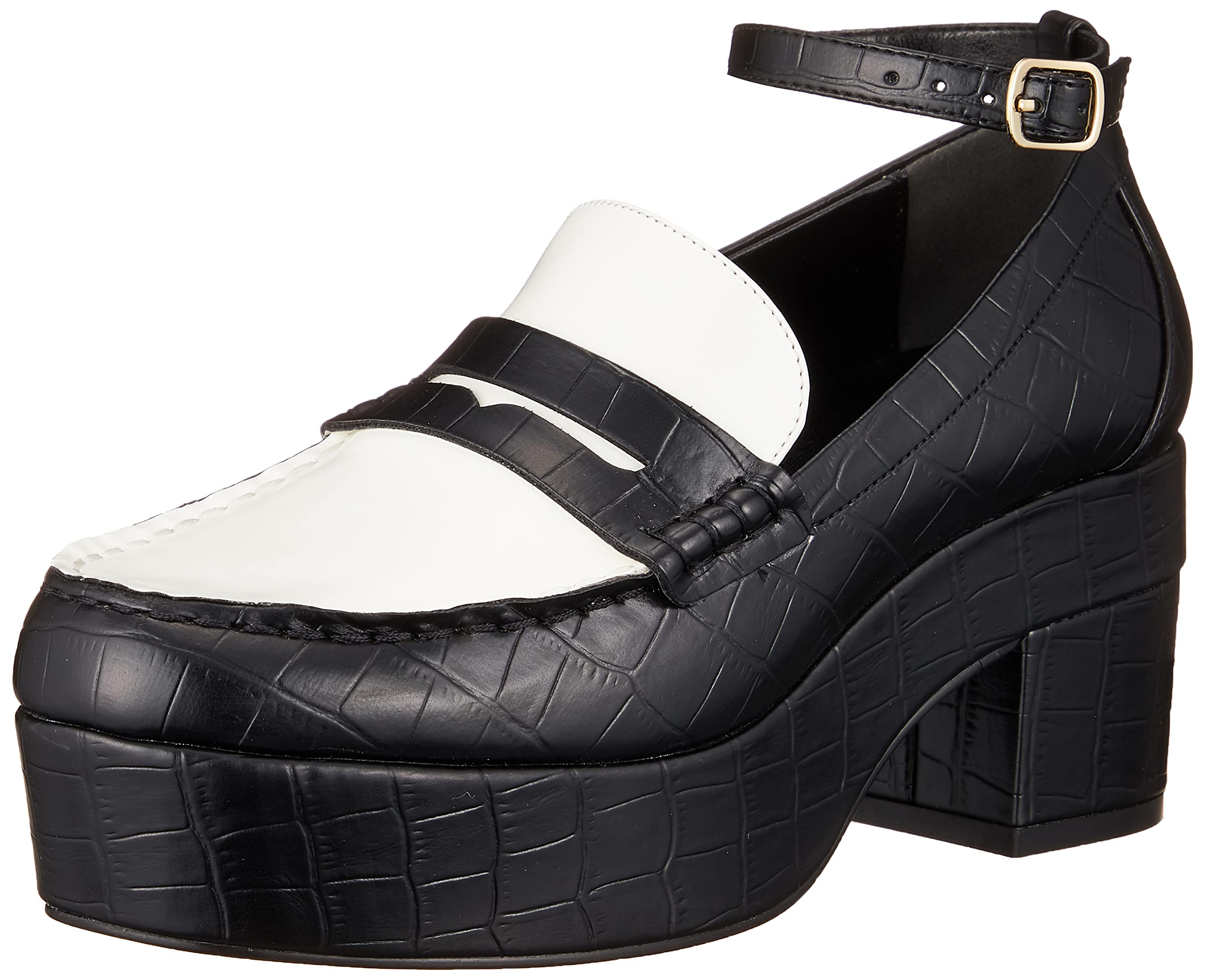 

Platform Loafer RWGS231513 BLK cm [Fur Fur] Women s 23.5